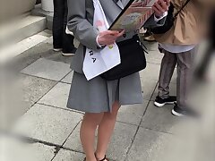 BusGuide03 Cute Japanese Teen Gives Hot Blowjob to Big Manhood