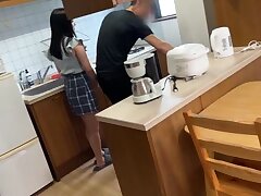 230OREMO-153 Asian Babe With Hairy Pussy Loves Sucking Big Hard Cocks Deep