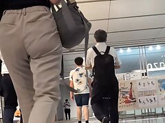 trie453 Hot Asian Nurse in Pantyhose Teasing Her Pussy Through Panties Sensually