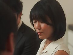 JUQ-201 Akari Hoshino Sucks Two Asian Cocks Deeply At Once