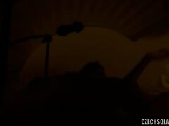 czech-solarium-6 Bound Beauty Submissive Goddess Takes Him Deep in Passionate Bondage