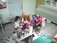 Real_hidden_camera_in_gynecological_cabinet_33 Asian Seductress In Stockings Tempts You For A Blissful Foot Job