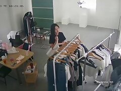 Clothing_Store_Model_Changing_Clothes Sensual Asian Beauty Toys Herself, Then Gets Intensely Pleasured